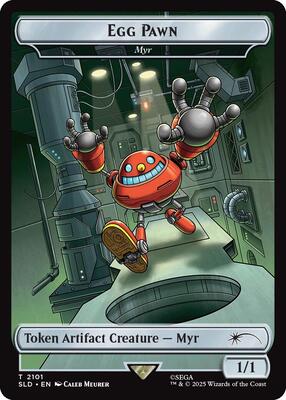 Egg Pawn - Myr Token card from Secret Lair Drop Series