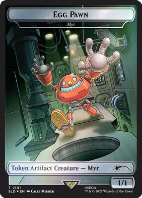 Egg Pawn - Myr Token (Rainbow Foil) card from Secret Lair Drop Series
