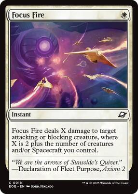 Focus Fire card from Edge of Eternities