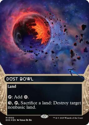 Dust Bowl (0102) (Borderless) (Galaxy Foil) card from Edge of Eternities: Stellar Sights