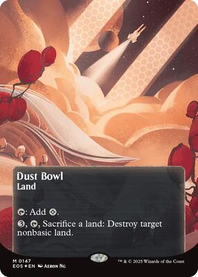 Dust Bowl (0147) (Borderless) (Galaxy Foil) card from Edge of Eternities: Stellar Sights