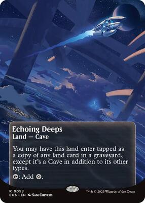 Echoing Deeps (0058) (Borderless) card from Edge of Eternities: Stellar Sights