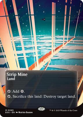Strip Mine (0085) (Borderless) card from Edge of Eternities: Stellar Sights