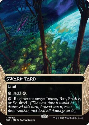 Swarmyard (0042) (Borderless) card from Edge of Eternities: Stellar Sights