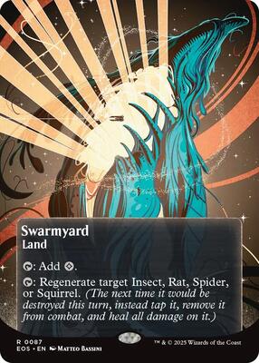 Swarmyard (0087) (Borderless) card from Edge of Eternities: Stellar Sights