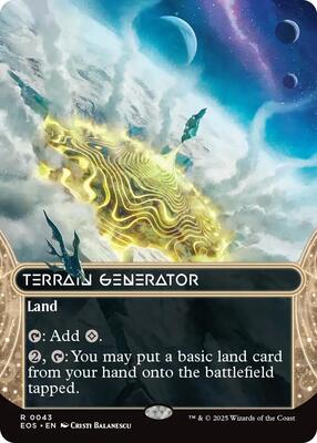 Terrain Generator (0043) (Borderless) card from Edge of Eternities: Stellar Sights