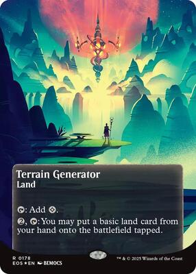 Terrain Generator (0178) (Borderless) (Galaxy Foil) card from Edge of Eternities: Stellar Sights