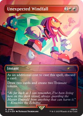 Unexpected Windfall (2092) (Rainbow Foil) card from Secret Lair Drop Series