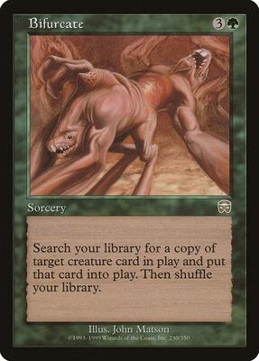 Bifurcate card from Mercadian Masques