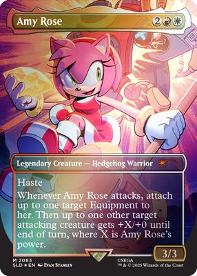 Amy Rose (Rainbow Foil) card from Secret Lair Drop Series