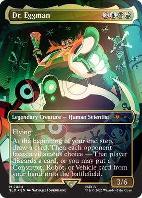 Dr. Eggman (Rainbow Foil) card from Secret Lair Drop Series