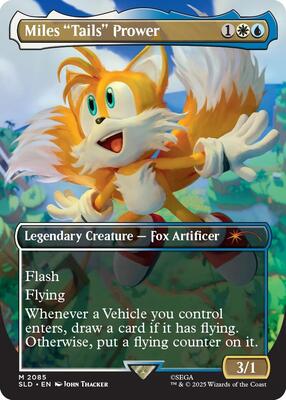 Miles "Tails" Prower card from Secret Lair Drop Series