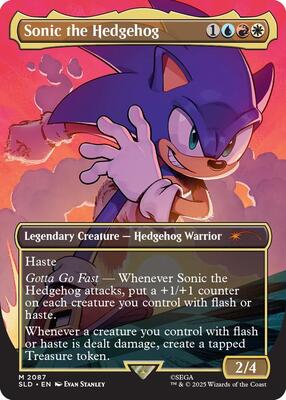 Sonic the Hedgehog card from Secret Lair Drop Series