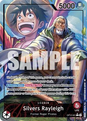 Silvers Rayleigh (Alternate Art) card from Legacy of the Master