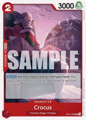 Crocus card from Legacy of the Master