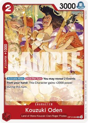 Kouzuki Oden card from Legacy of the Master