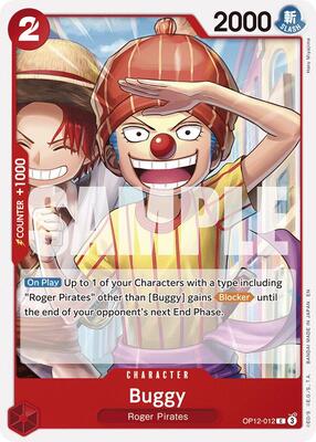 Buggy (012) card from Legacy of the Master