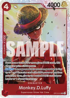Monkey.D.Luffy card from Legacy of the Master