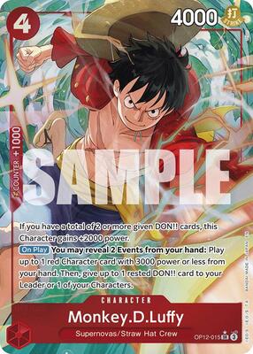 Monkey.D.Luffy (Alternate Art) card from Legacy of the Master