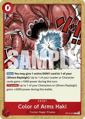 Color of Arms Haki card from Legacy of the Master