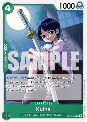Kuina card from Legacy of the Master