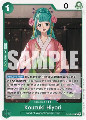 Kouzuki Hiyori card from Legacy of the Master