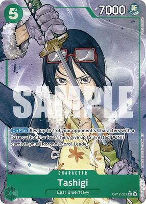 Tashigi (Alternate Art) card from Legacy of the Master