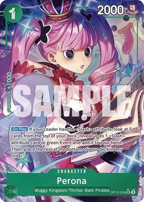 Perona (Alternate Art) card from Legacy of the Master