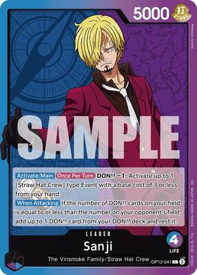 Sanji (041) card from Legacy of the Master