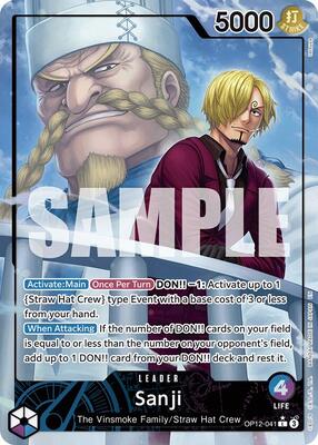 Sanji (041) (Alternate Art) card from Legacy of the Master