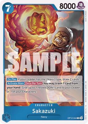 Sakazuki card from Legacy of the Master