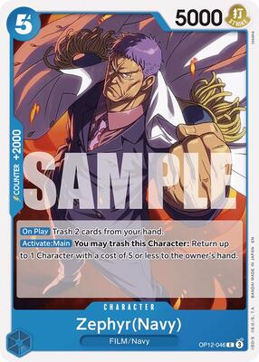 Zephyr(Navy) card from Legacy of the Master