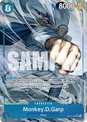 Monkey.D.Garp (Alternate Art) card from Legacy of the Master