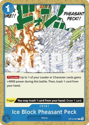 Ice Block Pheasant Peck card from Legacy of the Master