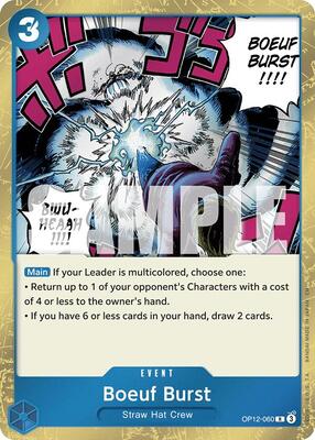Boeuf Burst card from Legacy of the Master