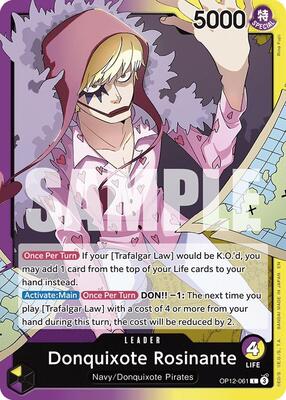 Donquixote Rosinante (061) card from Legacy of the Master