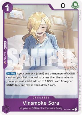 Vinsmoke Sora card from Legacy of the Master