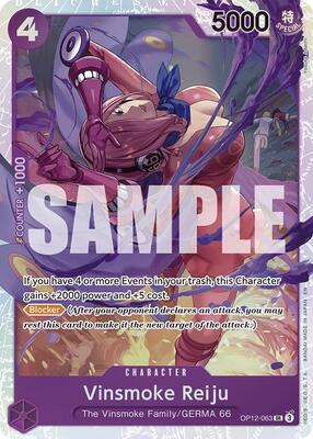Vinsmoke Reiju card from Legacy of the Master