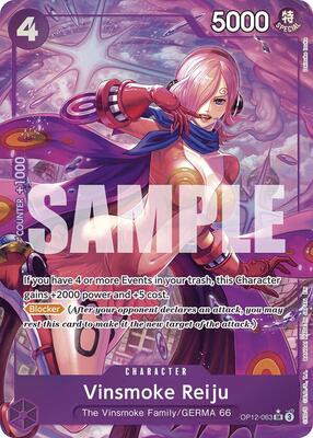 Vinsmoke Reiju (Alternate Art) card from Legacy of the Master