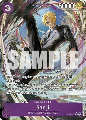 Sanji (070) (Alternate Art) card from Legacy of the Master