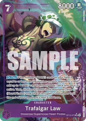 Trafalgar Law (073) (Alternate Art) card from Legacy of the Master