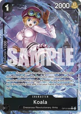 Koala (086) (Alternate Art) card from Legacy of the Master