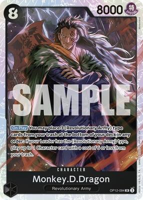 Monkey.D.Dragon card from Legacy of the Master