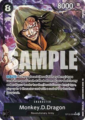 Monkey.D.Dragon (Alternate Art) card from Legacy of the Master