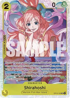 Shirahoshi card from Legacy of the Master