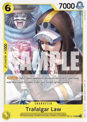 Trafalgar Law (106) card from Legacy of the Master