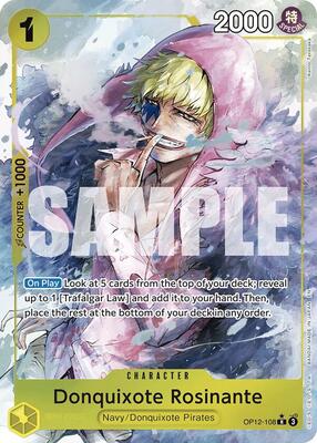 Donquixote Rosinante (108) (Alternate Art) card from Legacy of the Master