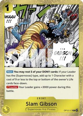 Slam Gibson card from Legacy of the Master
