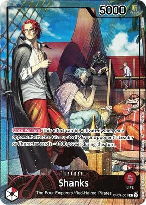 Shanks (2025 PSA Magazine Promo) card from One Piece Promotion Cards