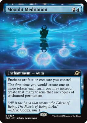 Moonlit Meditation (Extended Art) card from Edge of Eternities